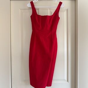 Vesper Bodycon Red Pencil Dress- UK 8 US 4